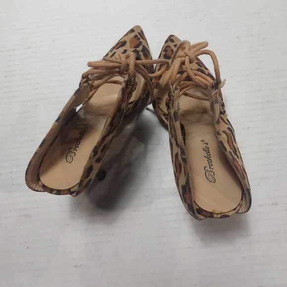 Breckelles Animal Print Woman's Pointed Toe Slip-on Heels Size 8.5M - Picture 6 of 13